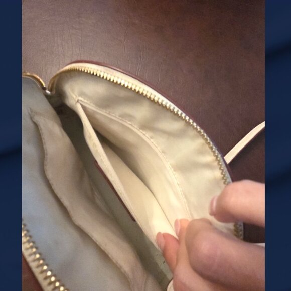 Coach CORA Dome Debossed Leather Mini Off white Bag - Picture 8 of 9